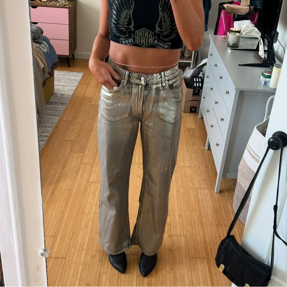 Zara Gray Denim Jeans